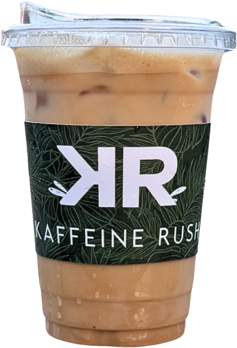 Kaffeine Rush Spanish Latte over ice